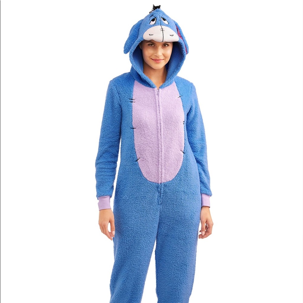 Disney Eeyore Donkey Women’s Onesie Pajama Union Suit